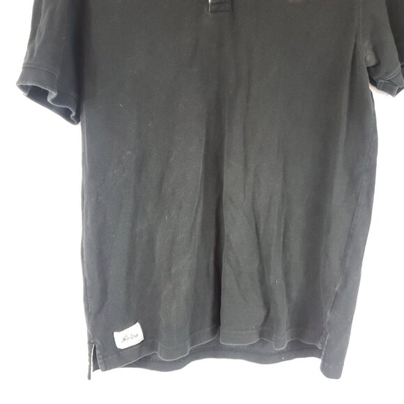 New Era Mens Black Short Sleeve Polo Shirt Sz Large - Picture 3 of 12